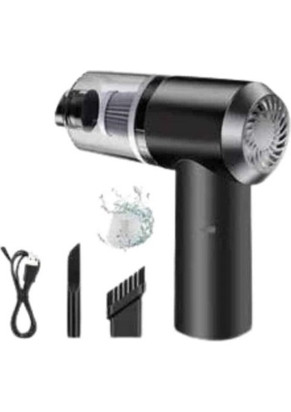 Vakumlu Araç Içi Süpürge Taşınabilir Pratik Şarjlı Temizlenebilir