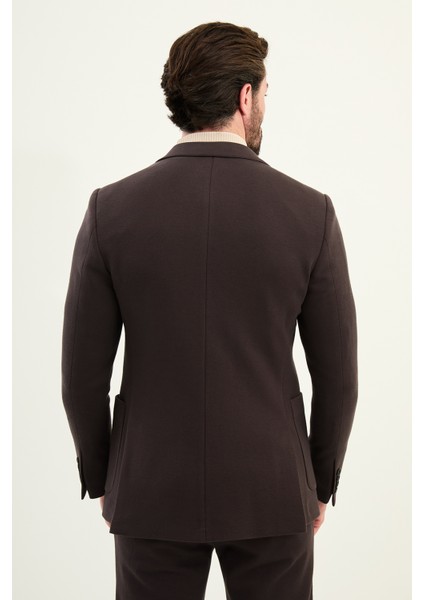 Dokulu Slim Fit Mono Yaka Torca Cep Beli Lastikli Ipli Erkek Takım Elbise indirimleri