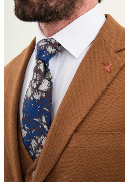 Dokulu Slim Fit Mono Yaka Erkek Takım Elbise fiyatları