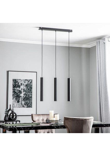 Archio Üçlü Ledli Sıralı Sarkıt Avize Yemek Masası Avize Oturma Odası Avize fiyatları