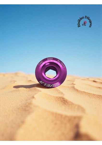 Bisiklet Aynakol Kapağı Vidası - Alüminyum Alaşım Krank Sabitleme Cıvatası Mor