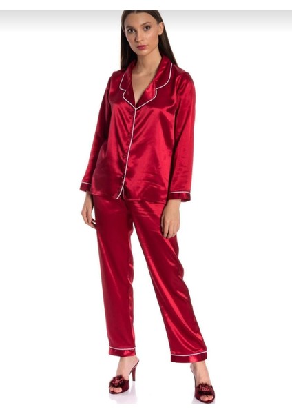 Saten Pijama Takımı