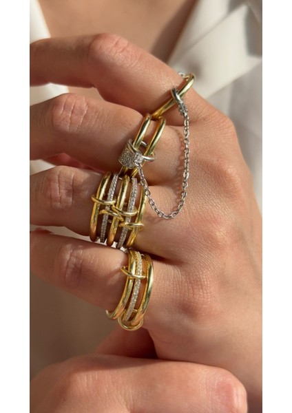 Zincirli 3'lü Yüzük modelleri