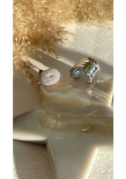 Rodyum Kaplama Vıntage Model Çekiç Dövme Ayarlanabilir 925 Ayar Gümüş Yüzük indirimleri