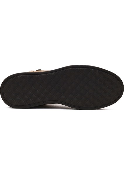 Erkek Vizon Çift Fermuarlı Kalın Tabanlı Nubuk Deri Spor Bot 25WFD6051V3 indirimleri