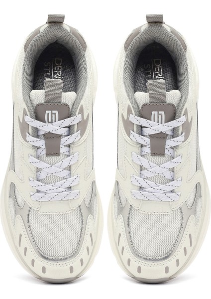 Studio Kadın Gümüş Bağcıklı Kalın Tabanlı Sneaker 25AFD435114