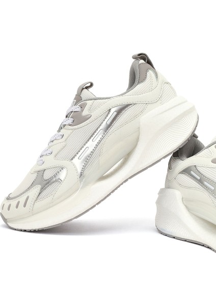 Studio Kadın Gümüş Bağcıklı Kalın Tabanlı Sneaker 25AFD435114
