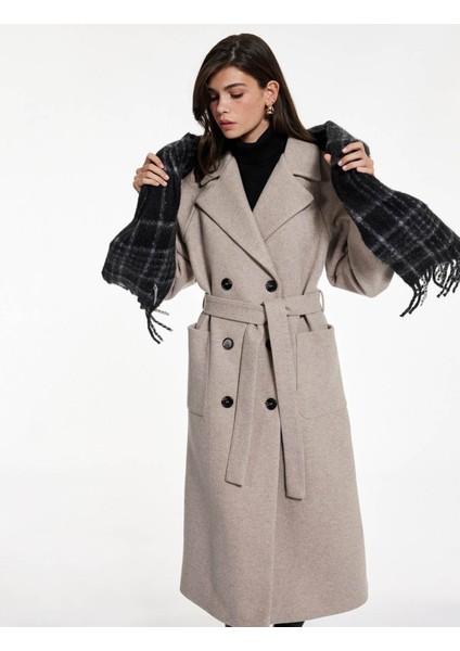 Açık Kahverengi Kadın Kaban 6WAK00192EW