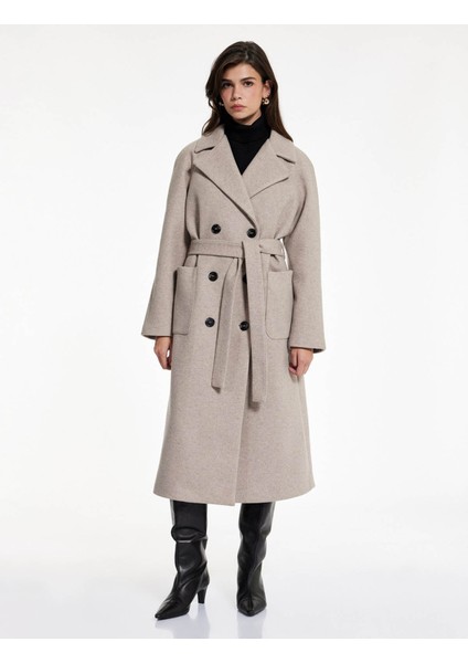 Açık Kahverengi Kadın Kaban 6WAK00192EW fırsatları