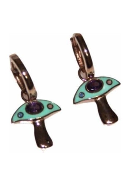 Mushroom Gümüş Küpe modelleri