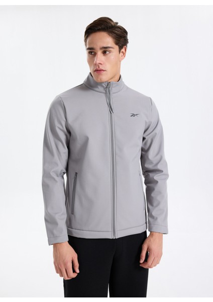 Cn 10901 Bast Softshell Gri Regular Fit Düz Erkek Zip Ceket modelleri