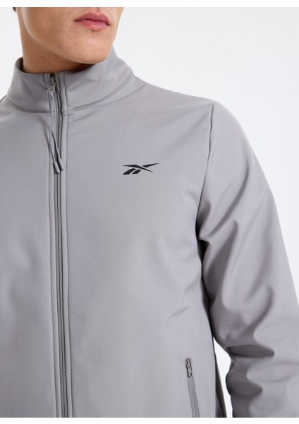 Cn 10901 Bast Softshell Gri Regular Fit Düz Erkek Zip Ceket fırsatları