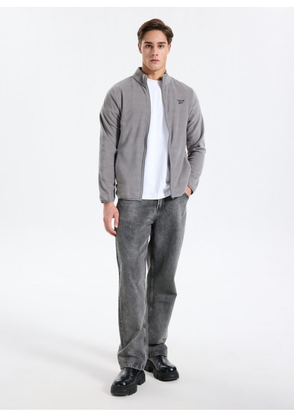 Cn 10905 Pıer Polar Fz Gri Regular Fit Düz Erkek Zip Ceket fiyatları