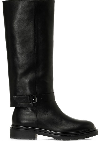 Owela 5pr Siyah Kadın Düz Çizme