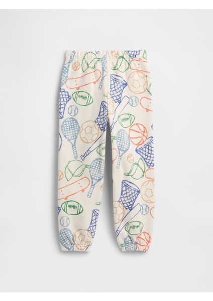 Erkek Bebek Kırık Beyaz Relaxed Gap Logo Pull-On Jogger Eşofman Altı modelleri