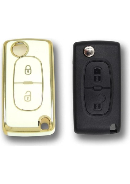 Hyundai IX35 Santa Fe Sonata Elantra Smart Kumanda Kılıfı Oto Anahtarlık 3 Tuş Deri Desenli Gri modelleri