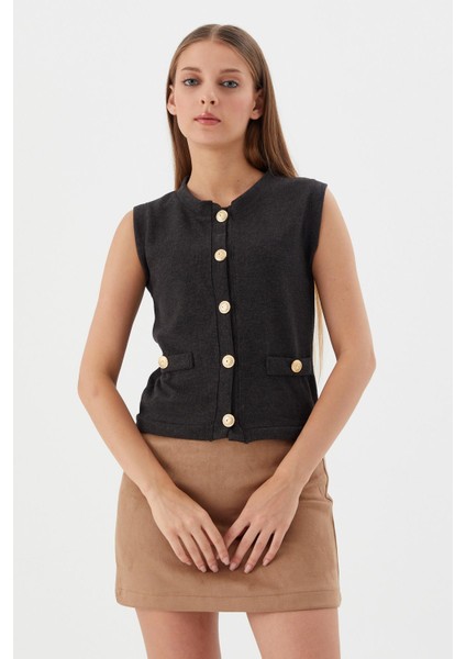 Triko Yelek Bluz Antrasıt fiyatları