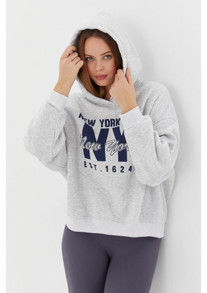 Kapüşonlu Oversize Sweatshirt Grı fiyatları