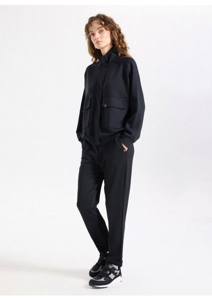 Siyah Kadın Düz Eşofman Altı J5WL-EA7149