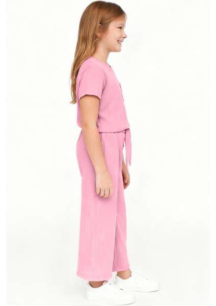 Kız Çocuk Pijama Altı Beli Lastikli Rahat Kalıp modelleri