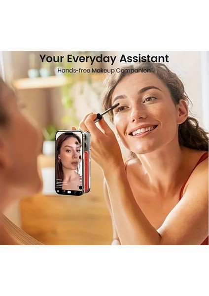 Silikon Telefon Tutucu, Çift Taraflı, iPhone ve Android Için, Video Kaydı Için Büyük Vakumlu Turuncu modelleri