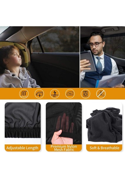 2 Adet Araba Yan Arka Bebek Penceresi Güneşlik Araba Pencere Perdesi Çocukları Güneşten Koruyan Örtü fiyatları