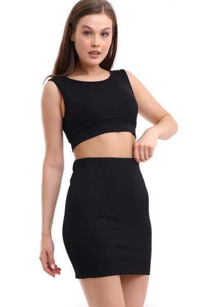 Compack Etek-Crop Bluz Takım Fitilli indirimleri