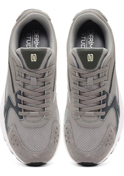 Studio Erkek Gri Bağcıklı Kalın Tabanlı Sneaker 25WFD780314