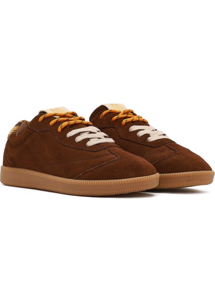 Studio Kadın Kahverengi Bağcıklı Süet Sneaker 25AFD435310 modelleri