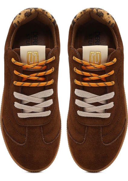 Studio Kadın Kahverengi Bağcıklı Süet Sneaker 25AFD435310