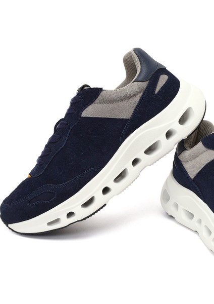 Studio Erkek Lacivert Bağcıklı Kalın Tabanlı Sneaker 25WFD780210