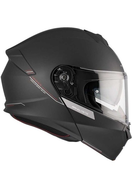 mt Genesıs Sv Solıd A1 Matt Siyah Çene Açılır Kask indirimleri