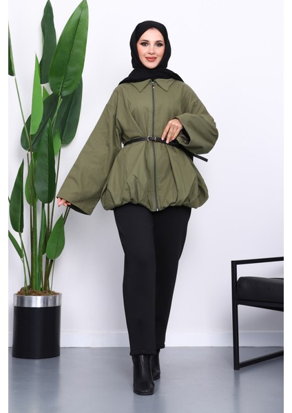 Haki Pileli Astarlı Gabardin Ceket fiyatları