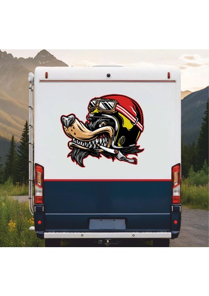 Kaptan Kurt Sticker - Araba Oto Motosiklet Karavan Sticker 00297