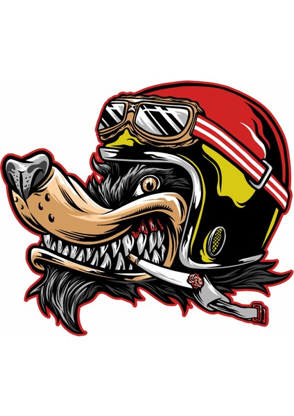 Kaptan Kurt Sticker - Araba Oto Motosiklet Karavan Sticker 00297