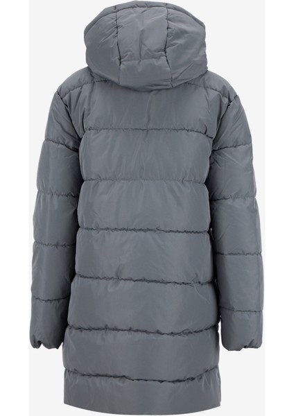 Antrasit Kadın Kaban Onlclaır Puffer Hood Coat cc Otw