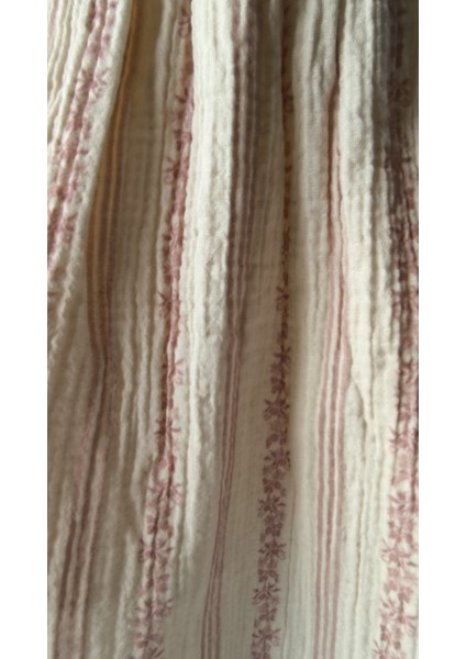 Kız Bebek Çocuk Elbise Otantik Keten Müslin %100 Pamuk Astarlı Tarz Tasarım Çok Şık