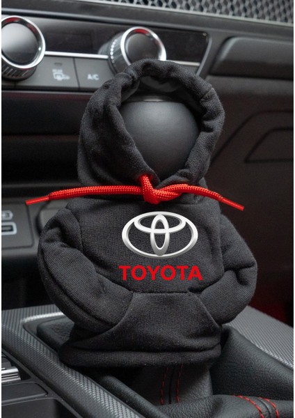 Toyota Siyah Kırmızı Vites Hoodie Araç Vites Kıyafeti Vites Poları Oto Aksesuarı Vites Topuzu Tr