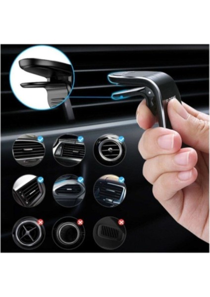 Mıknatıslı Siyah Araç Içi Telefon Tutucu fırsatları