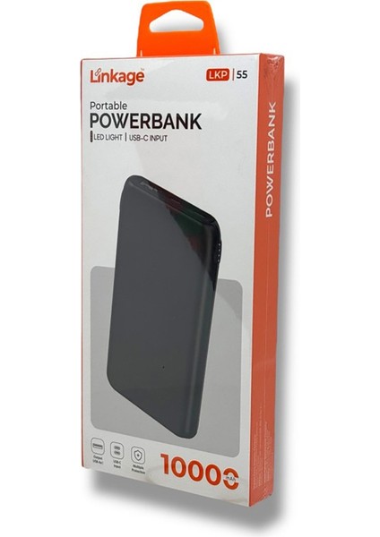 Lkp-55 - 10.000MAH 2xusb-C Girişli Usb-A Çıkışlı Taşınabilir Powerbank