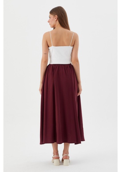Beli Lastikli Balon Etek Bordo indirimleri