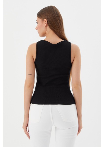 Drapeli Bluz Sıyah indirimleri