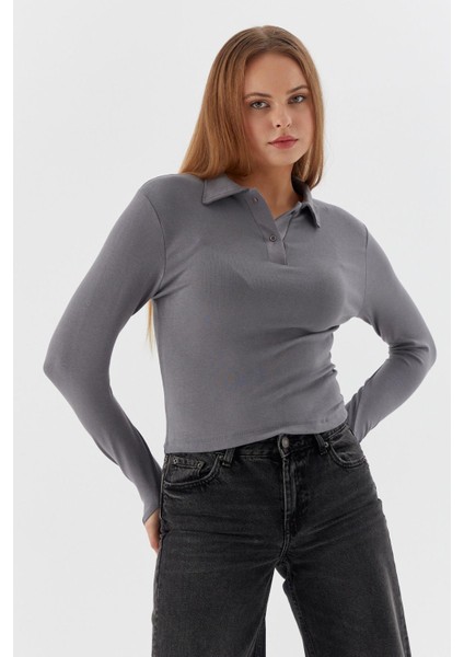 Polo Yaka Body Grı fırsatları