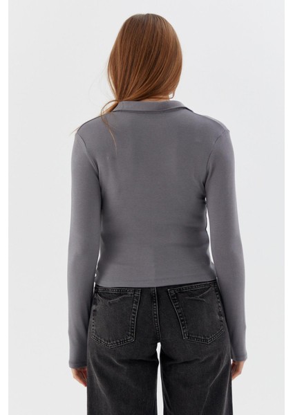 Polo Yaka Body Grı indirimleri