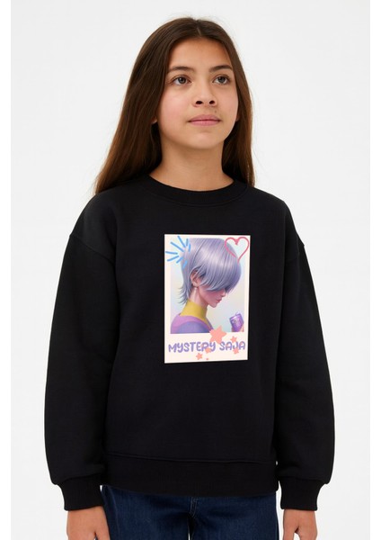 Mystery Saja Demon Hunters Iblis Avcıları 3 Iplik Bisiklet Yaka Sweatshirt fiyatları