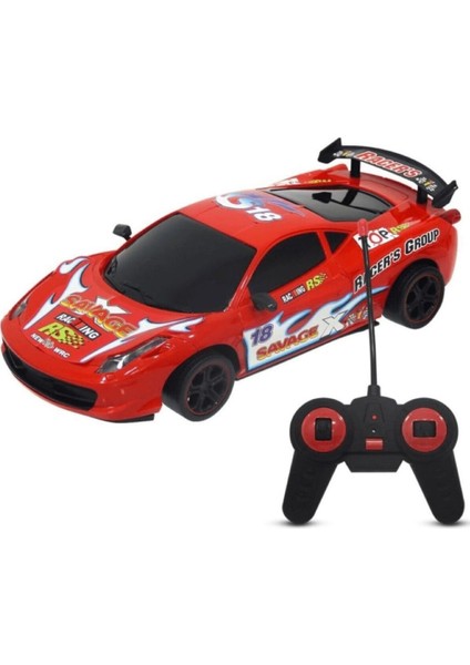 Toysan Uzaktan Kumandalı Şarjlı Racing Süper Car Spor Araba Toy-10-Kırmızı