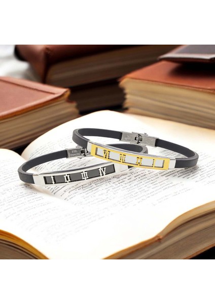 Roma Rakam Desenli Çelik Bileklik 959SCB005 indirimleri