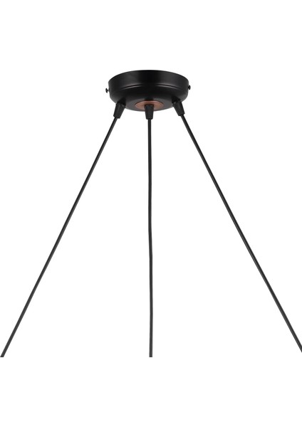 Serta 3'lü Sıralı Siyah Bakır Avize indirimleri