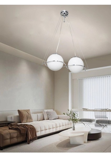 Güney 20'lik Glop Cam Ikili Krom Renkli Camlı Sarkıt Avize fiyatları