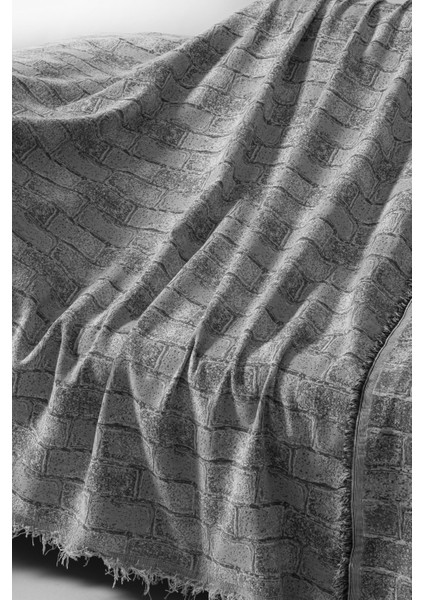 Pamuklu Dokulu Koltuk Şalı 170X220 cm – Saçaklı Tv Battaniyesi & Dekoratif Koltuk Örtüsü fiyatları